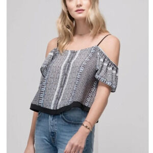 NWT Revolve Greylin Keeley Off Shoulder Button Top